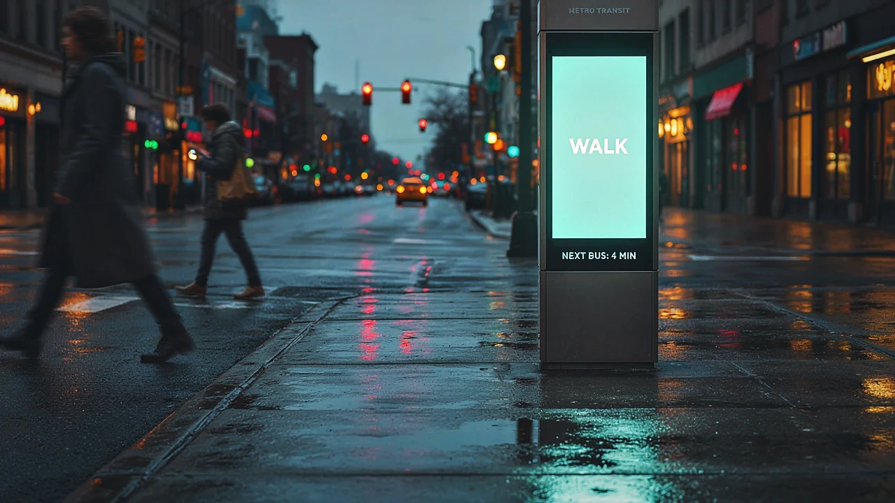 Pantalla digital de calle